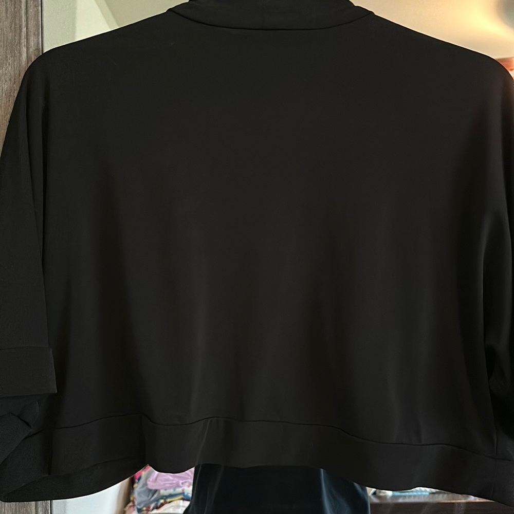 Dress Barn Black Shoulder Cover. For tank dresses. Black. Size 2X. - Picture 5 of 7